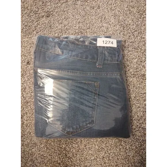 Ashley Stewart, Womens Jeans, Blue, Size 14, Stretchy, Tappered Leg, Distressed - Picture 13 of 13